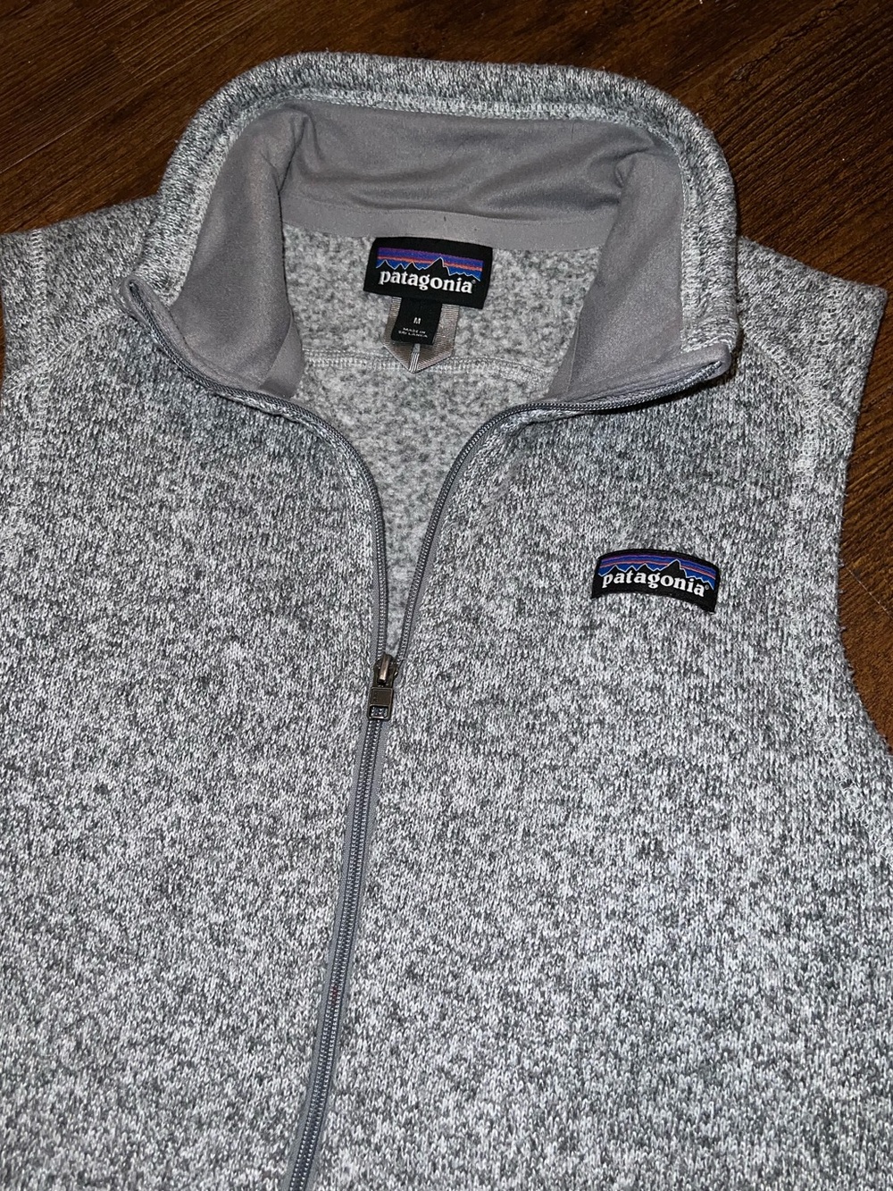 Patagonia Better Sweater Fleece Zip Up Vest Heathered Gray Outdoors Cozy Size M - Picture 4 of 12